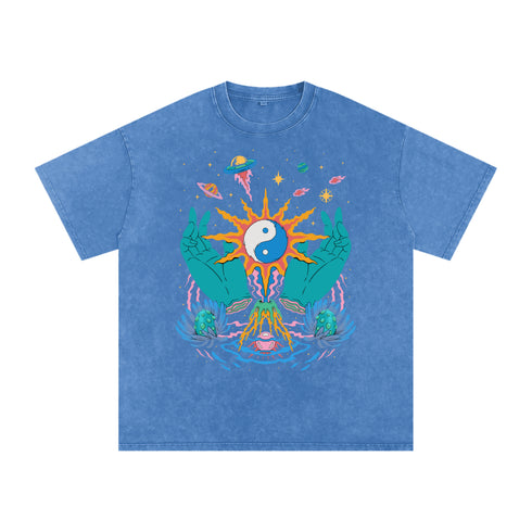 Yin / Yang - Acid Wash Oversize T-Shirt - 250 GSM (Limited Release)